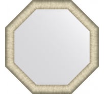 Зеркало EVOFORM в багетной раме - брашированное серебро 59 mm (60x60 cm) BY 7422