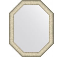 Зеркало EVOFORM в багетной раме - брашированное серебро 59 mm (55x70 cm) BY 7425