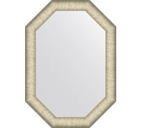 Зеркало EVOFORM в багетной раме - брашированное серебро 59 mm (50x70 cm) BY 7424
