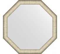 Зеркало EVOFORM в багетной раме - брашированное серебро 59 mm (70x70 cm) BY 7423