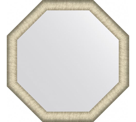 Зеркало EVOFORM в багетной раме - брашированное серебро 59 mm (70x70 cm) BY 7423 1