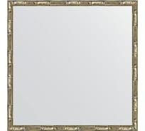 Зеркало EVOFORM в багетной раме - серебряный бамбук 24 mm (57x57 cm) 0608
