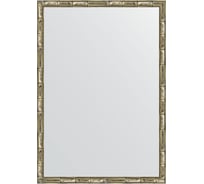 Зеркало EVOFORM в багетной раме - серебряный бамбук 24 mm (47x67 cm) 0625