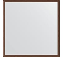 Зеркало EVOFORM в багетной раме - орех 22 mm (68x68 cm) 0654