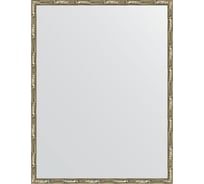 Зеркало EVOFORM в багетной раме - серебряный бамбук 24 mm (67x87 cm) 0677