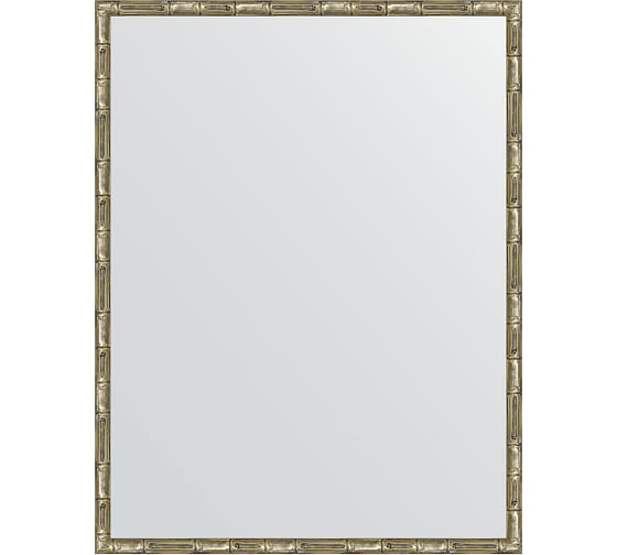Зеркало EVOFORM в багетной раме - серебряный бамбук 24 mm (67x87 cm) 0677 1
