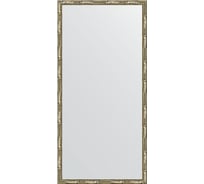 Зеркало EVOFORM в багетной раме - серебряный бамбук 24 mm (47x97 cm) 0694