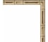 Зеркало EVOFORM в багетной раме - серебряный бамбук 24 mm (47x97 cm) 0694 4
