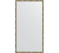 Зеркало EVOFORM в багетной раме - серебряный бамбук 24 mm (57x107 cm) 0728