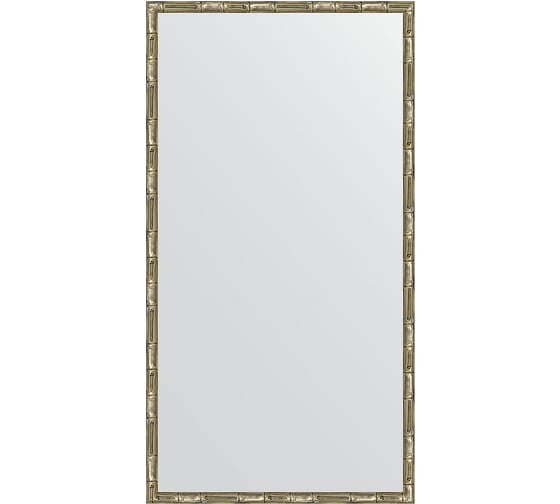 Зеркало EVOFORM в багетной раме - серебряный бамбук 24 mm (57x107 cm) 0728