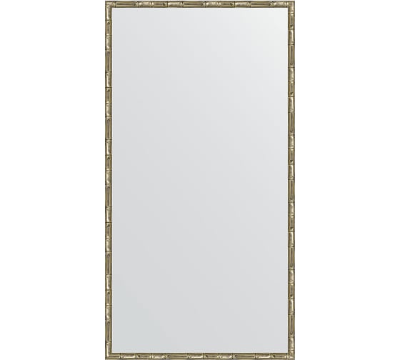 Зеркало EVOFORM в багетной раме - серебряный бамбук 24 mm (67x127 cm) 0745 1