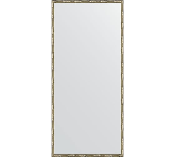 Зеркало EVOFORM в багетной раме - серебряный бамбук 24 mm (67x147 cm) 0762