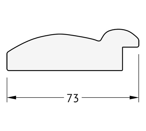 Зеркало EVOFORM в багетной раме - серебряный бамбук 73 mm (74x74 cm) 3669