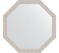 Зеркало EVOFORM в багетной раме - мозаика хром 46 mm (58,2x58,2 cm) 3680