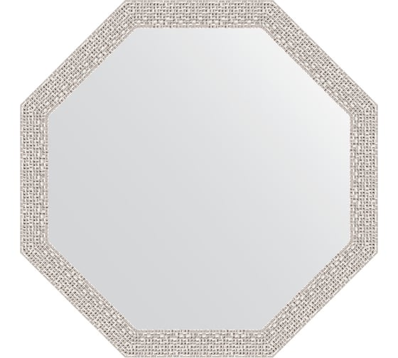 Зеркало EVOFORM в багетной раме - мозаика хром 46 mm (58,2x58,2 cm) 3680 1