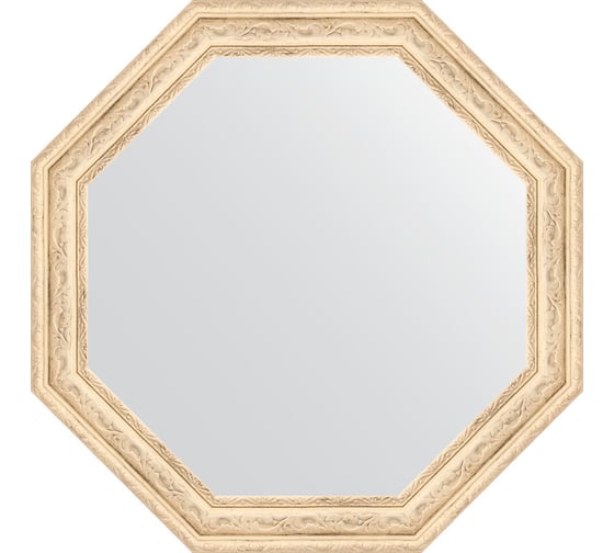 Зеркало EVOFORM в багетной раме - слоновая кость 51 mm (49,8x49,8 cm) 3685 1