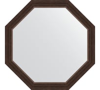 Зеркало EVOFORM в багетной раме - палисандр 62 mm (71,6x71,6 cm) 3723