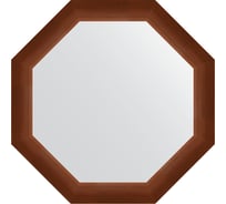 Зеркало EVOFORM в багетной раме - орех 65 mm (62,4x62,4 cm) 3728