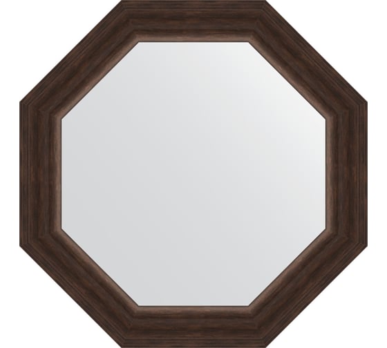 Зеркало EVOFORM в багетной раме - палисандр 62 mm (51,6x51,6 cm) 3721 1