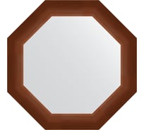 Зеркало EVOFORM в багетной раме - орех 65 mm (52,4x52,4 cm) 3727