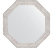 Зеркало EVOFORM в багетной раме - серебряный дождь 70 mm (63,0x63,0 cm) 3737