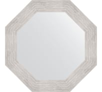 Зеркало EVOFORM в багетной раме - серебряный дождь 70 mm (53,0x53,0 cm) 3736