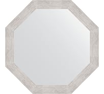 Зеркало EVOFORM в багетной раме - серебряный дождь 70 mm (73,0x73,0 cm) 3738