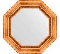 Зеркало EVOFORM в багетной раме - римское золото 88 mm (56,6x56,6 cm) 3784