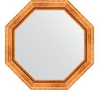 Зеркало EVOFORM в багетной раме - римское золото 88 mm (76,6x76,6 cm) 3786