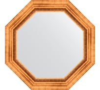 Зеркало EVOFORM в багетной раме - римское золото 88 mm (66,6x66,6 cm) 3785