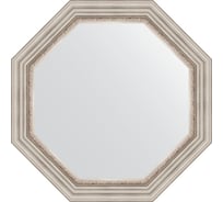 Зеркало EVOFORM в багетной раме - римское серебро 88 mm (76,6x76,6 cm) 3789