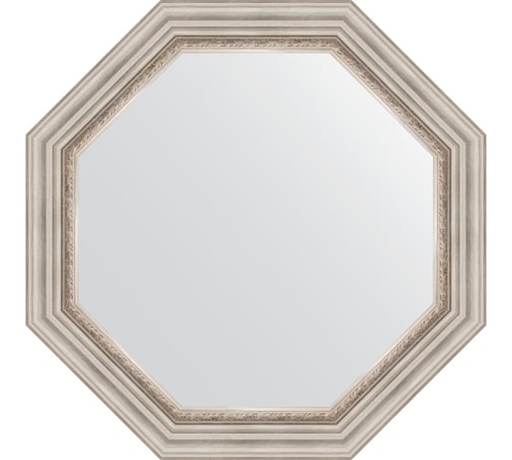 Зеркало EVOFORM в багетной раме - римское серебро 88 mm (76,6x76,6 cm) 3789 1