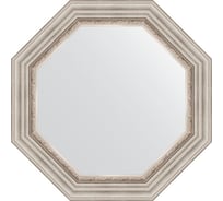 Зеркало EVOFORM в багетной раме - римское серебро 88 mm (66,6x66,6 cm) 3788