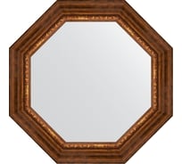 Зеркало EVOFORM в багетной раме - римская бронза 88 mm (66,6x66,6 cm) 3791