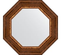 Зеркало EVOFORM в багетной раме - римская бронза 88 mm (56,6x56,6 cm) 3790