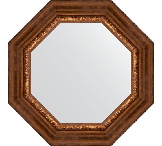 Зеркало EVOFORM в багетной раме - римская бронза 88 mm (56,6x56,6 cm) 3790 1