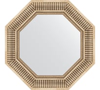 Зеркало EVOFORM в багетной раме - серебряный акведук 93 mm (57,8x57,8 cm) 3814