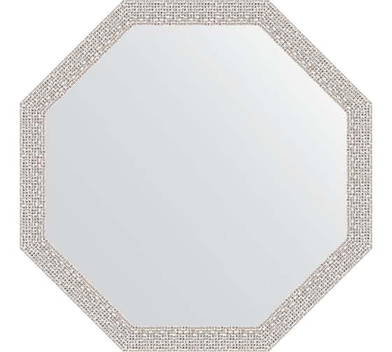 Зеркало EVOFORM в багетной раме - мозаика хром 46 mm (63x63 cm) 3958 1
