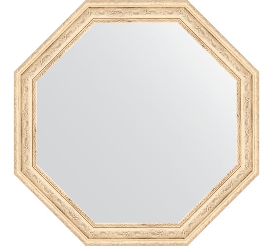 Зеркало EVOFORM в багетной раме - слоновая кость 51 mm (54x54 cm) 3963 1