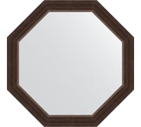 Зеркало EVOFORM в багетной раме - палисандр 62 mm (66x66 cm) 3988