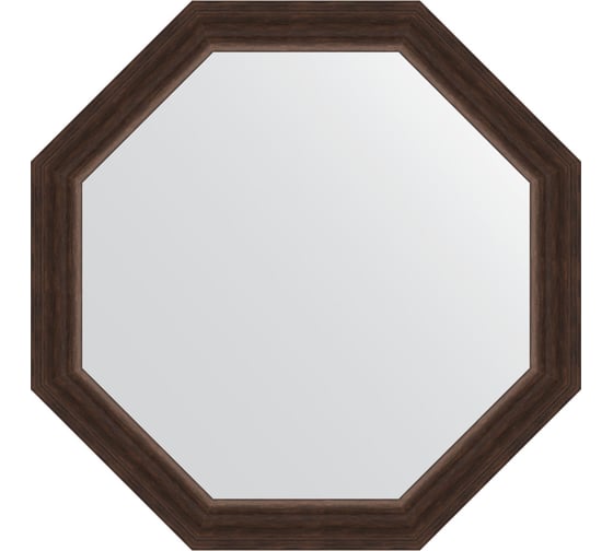 Зеркало EVOFORM в багетной раме - палисандр 62 mm (66x66 cm) 3988 1
