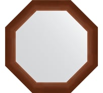 Зеркало EVOFORM в багетной раме - орех 65 mm (57x57 cm) 3991