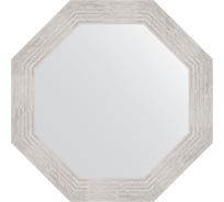 Зеркало EVOFORM в багетной раме - серебряный дождь 70 mm (57x57 cm) 3997