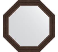 Зеркало EVOFORM в багетной раме - палисандр 62 mm (56x56 cm) 3987