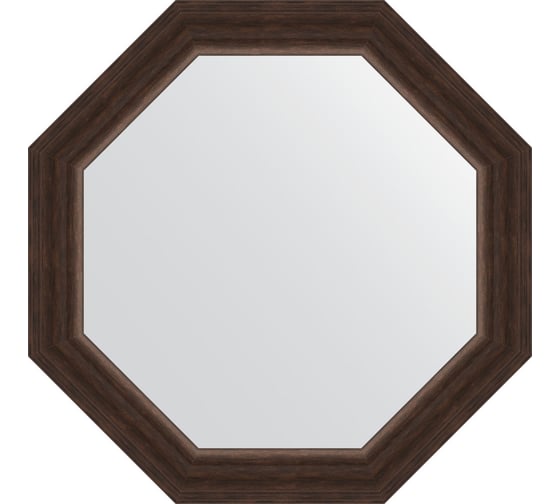 Зеркало EVOFORM в багетной раме - палисандр 62 mm (56x56 cm) 3987 1
