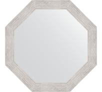 Зеркало EVOFORM в багетной раме - серебряный дождь 70 mm (67x67 cm) 3998