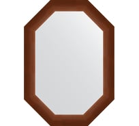 Зеркало EVOFORM в багетной раме - орех 65 mm (52x72 cm) 7073