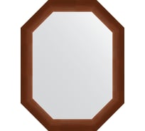 Зеркало EVOFORM в багетной раме - орех 65 mm (57x72 cm) 7074