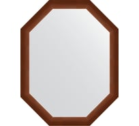 Зеркало EVOFORM в багетной раме - орех 65 mm (72x92 cm) 7076