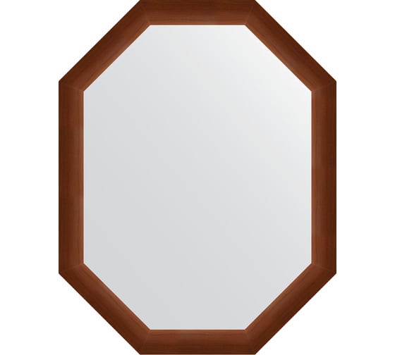 Зеркало EVOFORM в багетной раме - орех 65 mm (72x92 cm) 7076 1